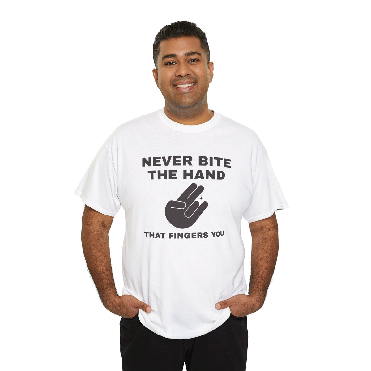 Finger Hand Shirt, Funny Sarcastic Gift For Men