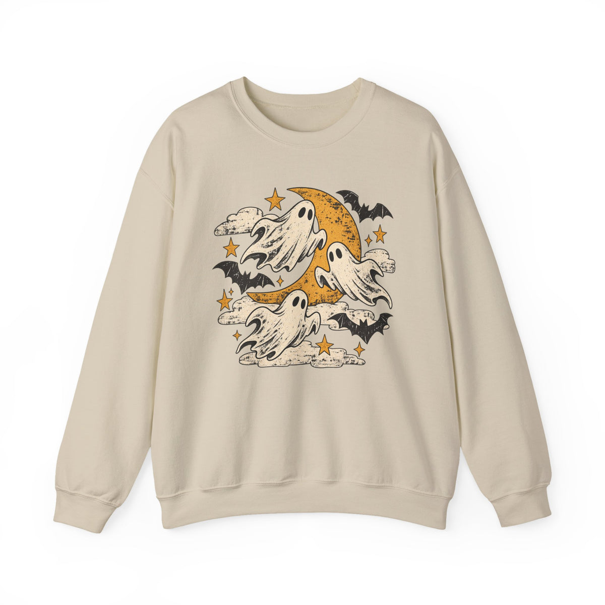 Spooky Season Halloween Ghost Sweatshirt, Fall Bat Gift For Women