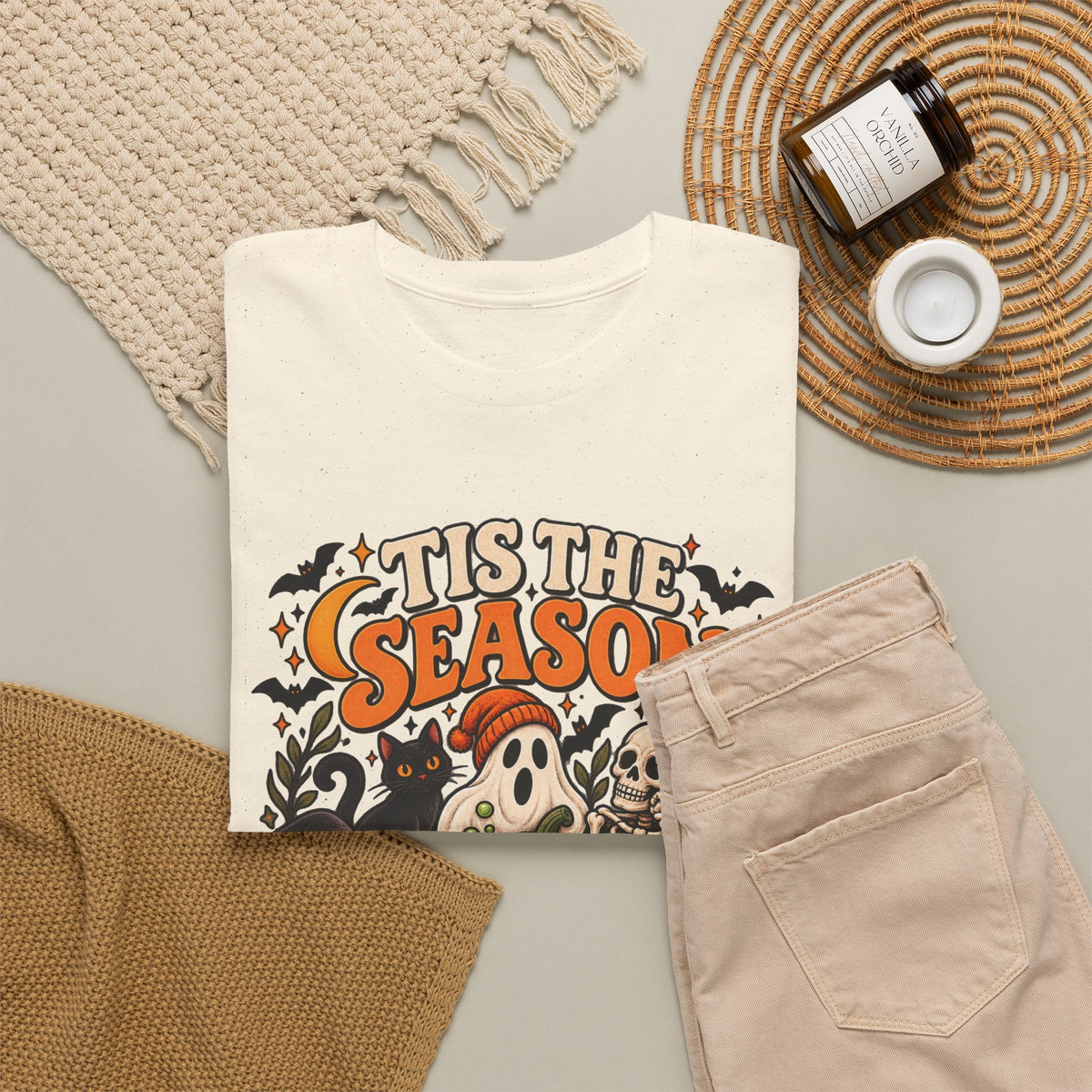 Spooky Season Halloween Ghost Shirt, Tis The Season Fall Gift For Women