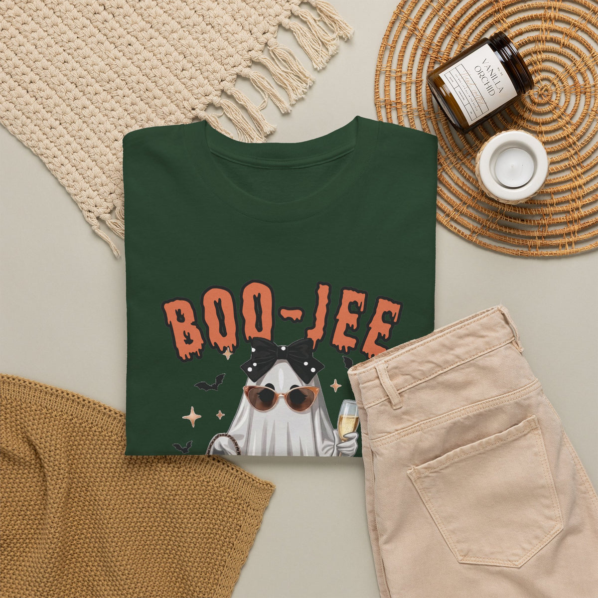 Boo-Jee Halloween Ghost Shirt, Funny Sarcastic Gift For Women