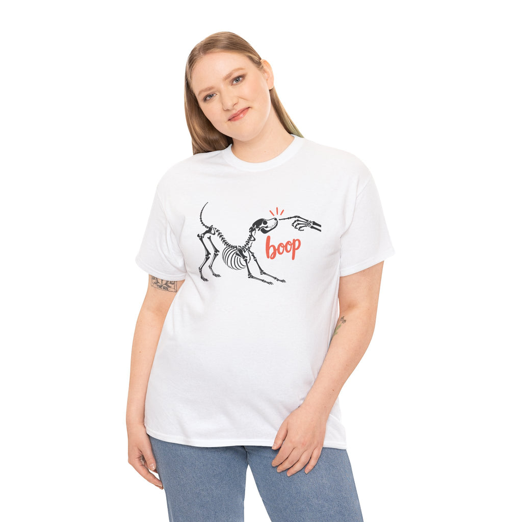 Spooky Season Halloween Skeleton Shirt, Boop Dog Trendy Fall Gift For Women