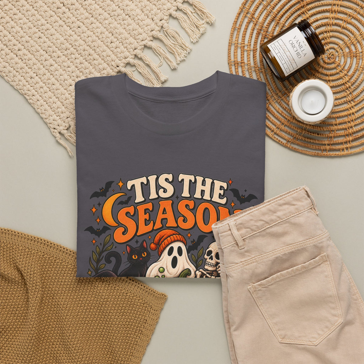 Spooky Season Halloween Ghost Shirt, Tis The Season Fall Gift For Women