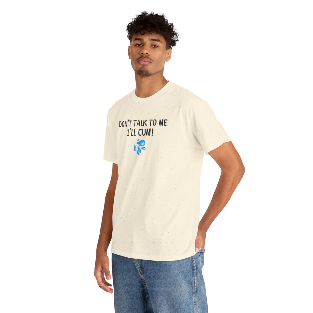 Don't Talk To Me, I'll Cum Shirt, Funny Sarcastic Gag Gift For Men