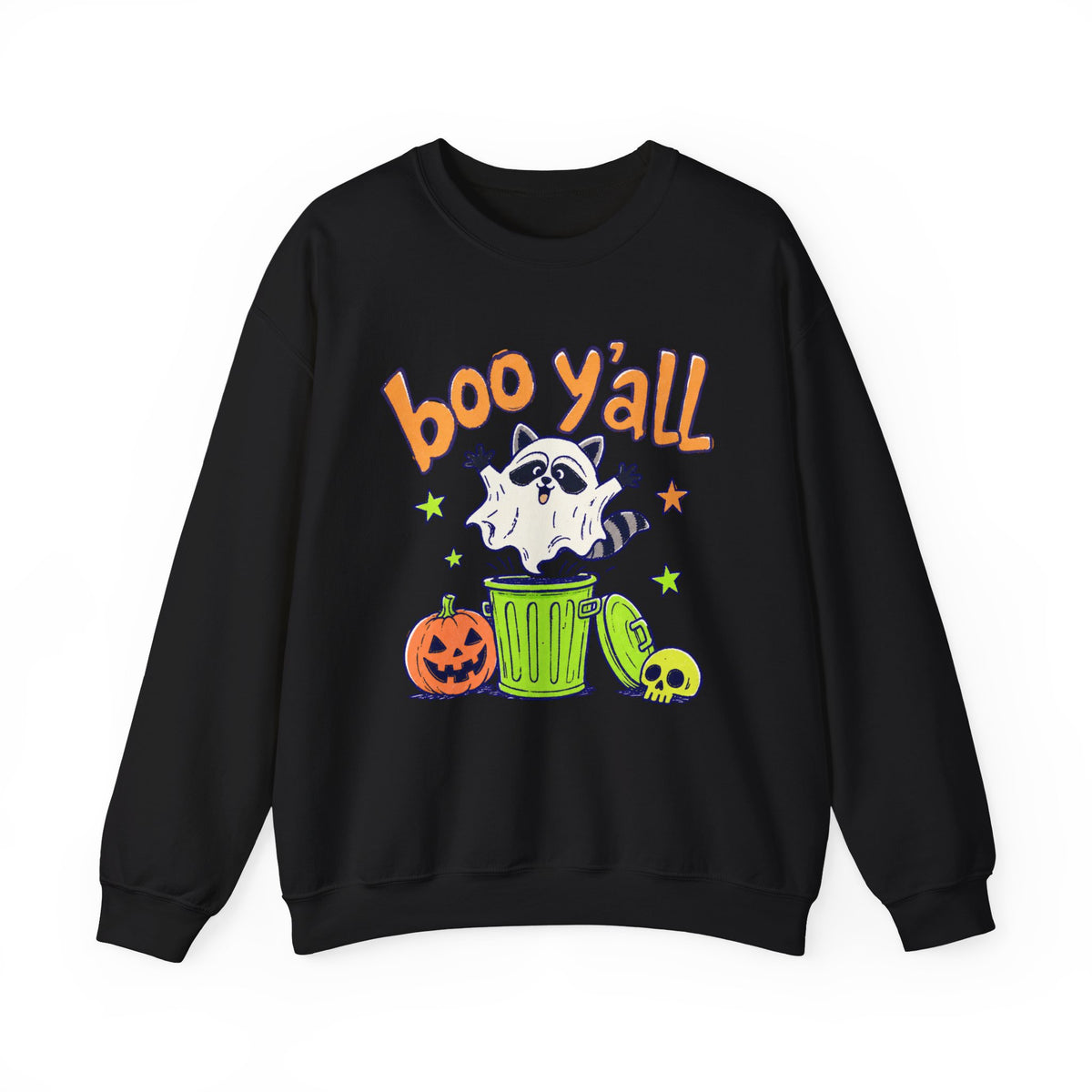 Spooky Season Halloween Raccoon Ghost Sweatshirt, Funny Trick Or Treat Shirt For Women