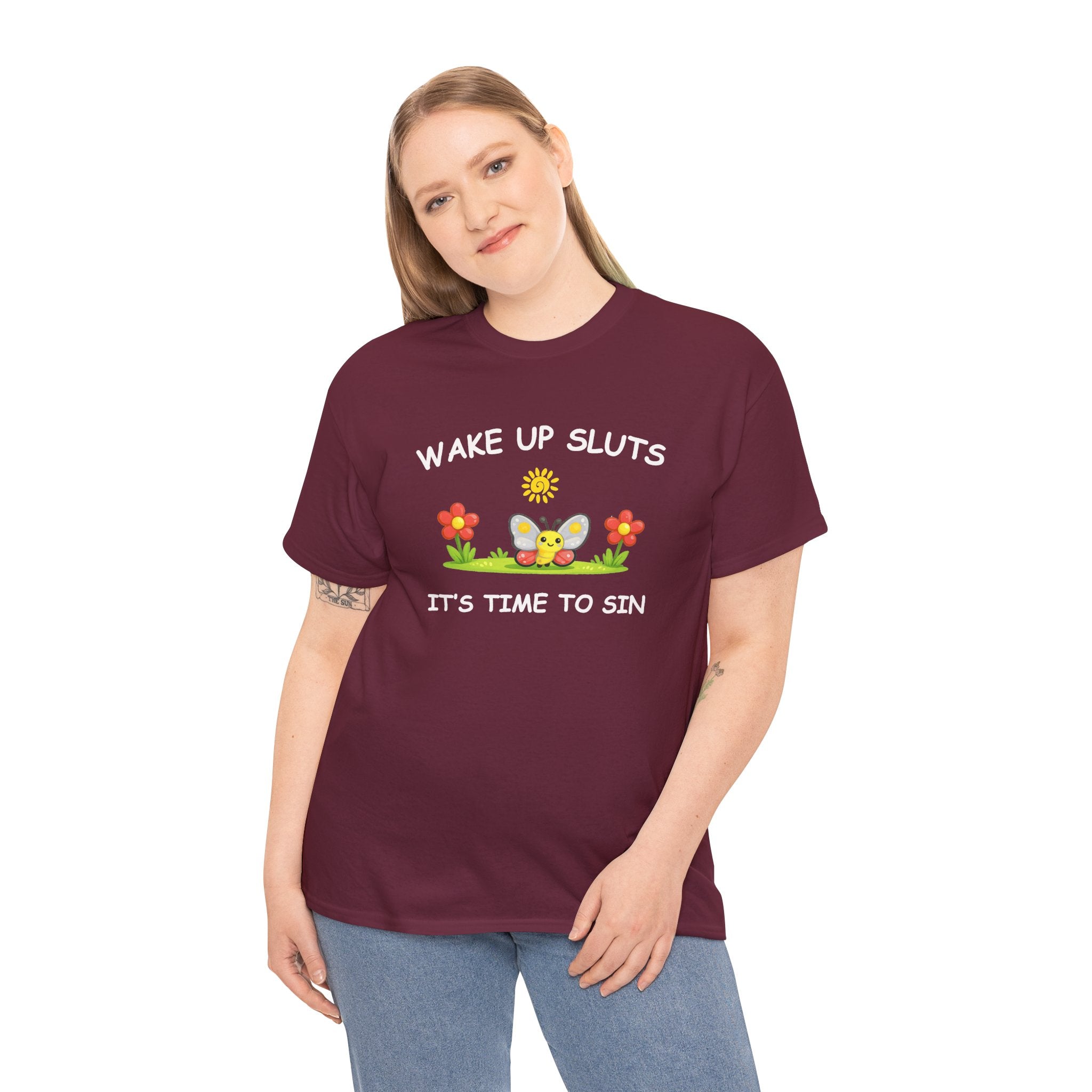 Wake Up Sluts Its Time To Sin Shirt, Funny Sarcastic Gift