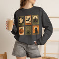 Spooky Season Halloween Ghost Sweatshirt, Funny Trick Or Treat Shirt For Women