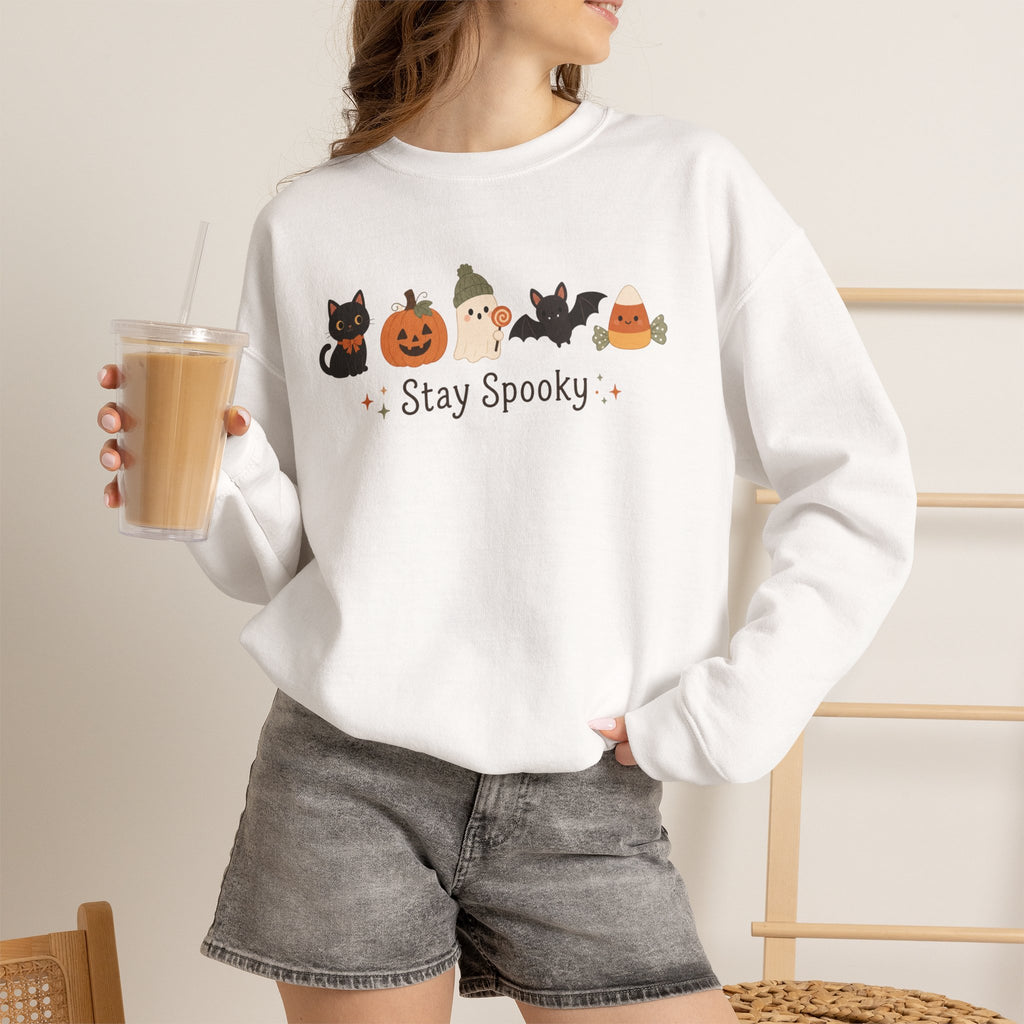 Spooky Season Halloween Ghost Sweatshirt, Funny Sarcastic Gift For Women