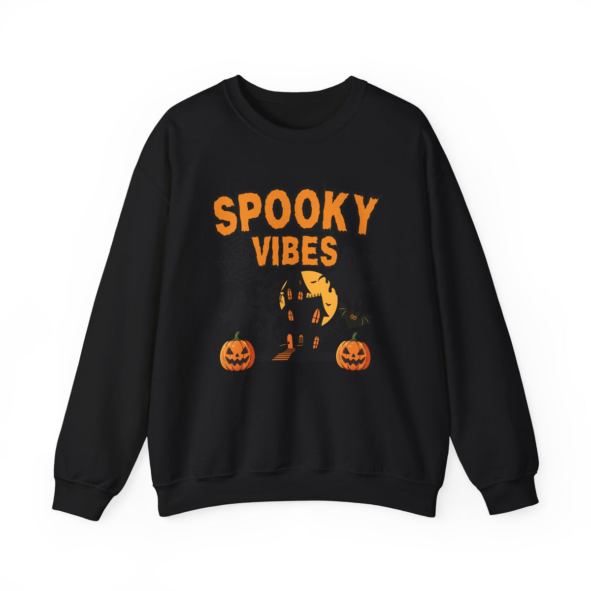 Spooky Vibes Halloween Ghost Sweatshirt, Funny Trick Or Treat Shirt For Women