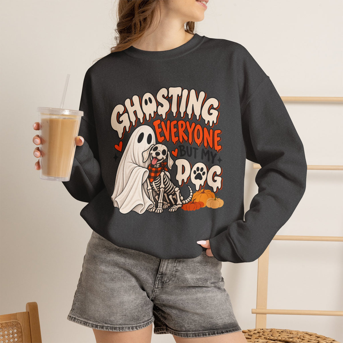 Introvert Dog Mom Halloween Sweatshirt, Funny Sarcastic Gift For Women