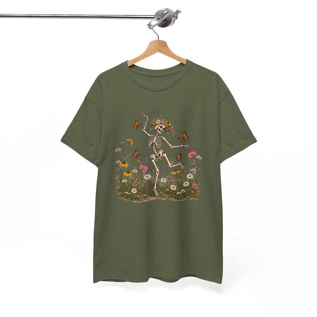 Spooky Season Floral Halloween Skeleton Shirt, Funny Fall Gift For Women