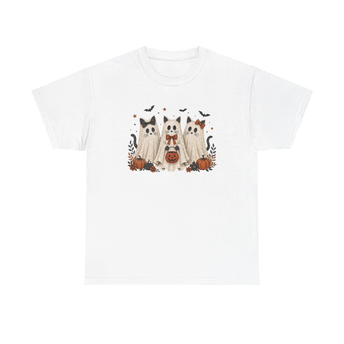 Spooky Season Halloween Ghost Cat Shirt, Funny Sarcastic Gift For Women