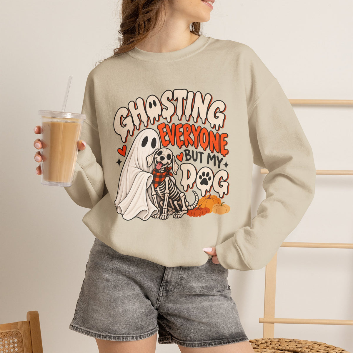 Introvert Dog Mom Halloween Sweatshirt, Funny Sarcastic Gift For Women