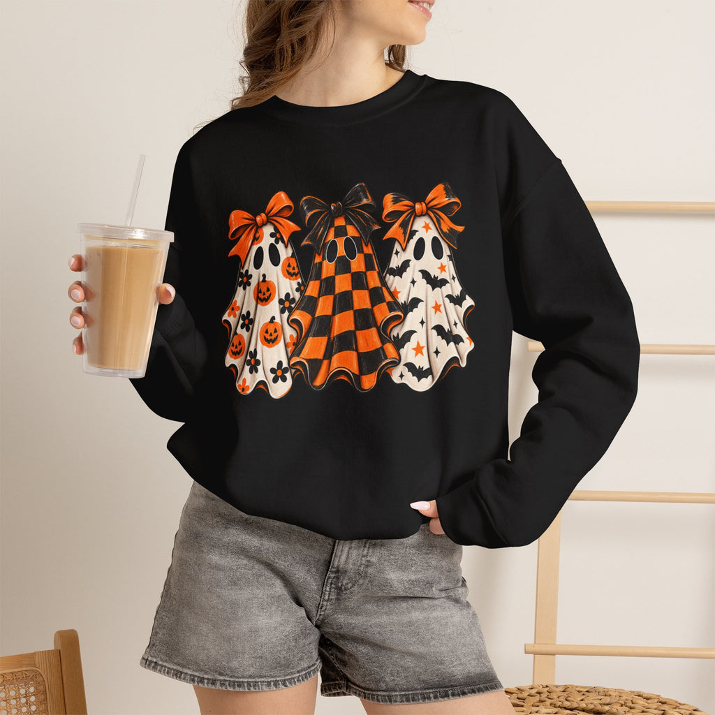 Spooky Season Halloween Ghost Sweatshirt, Funny Boo Gift For Women