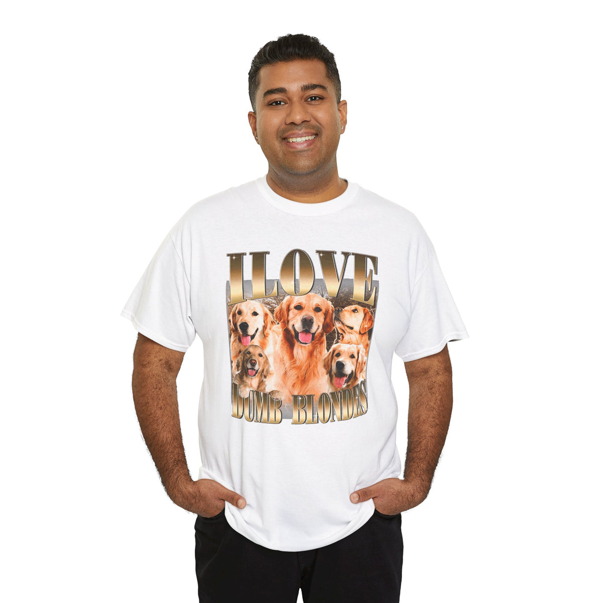I Love Dumb Blondes Shirt, Funny Sarcastic Gift For Men