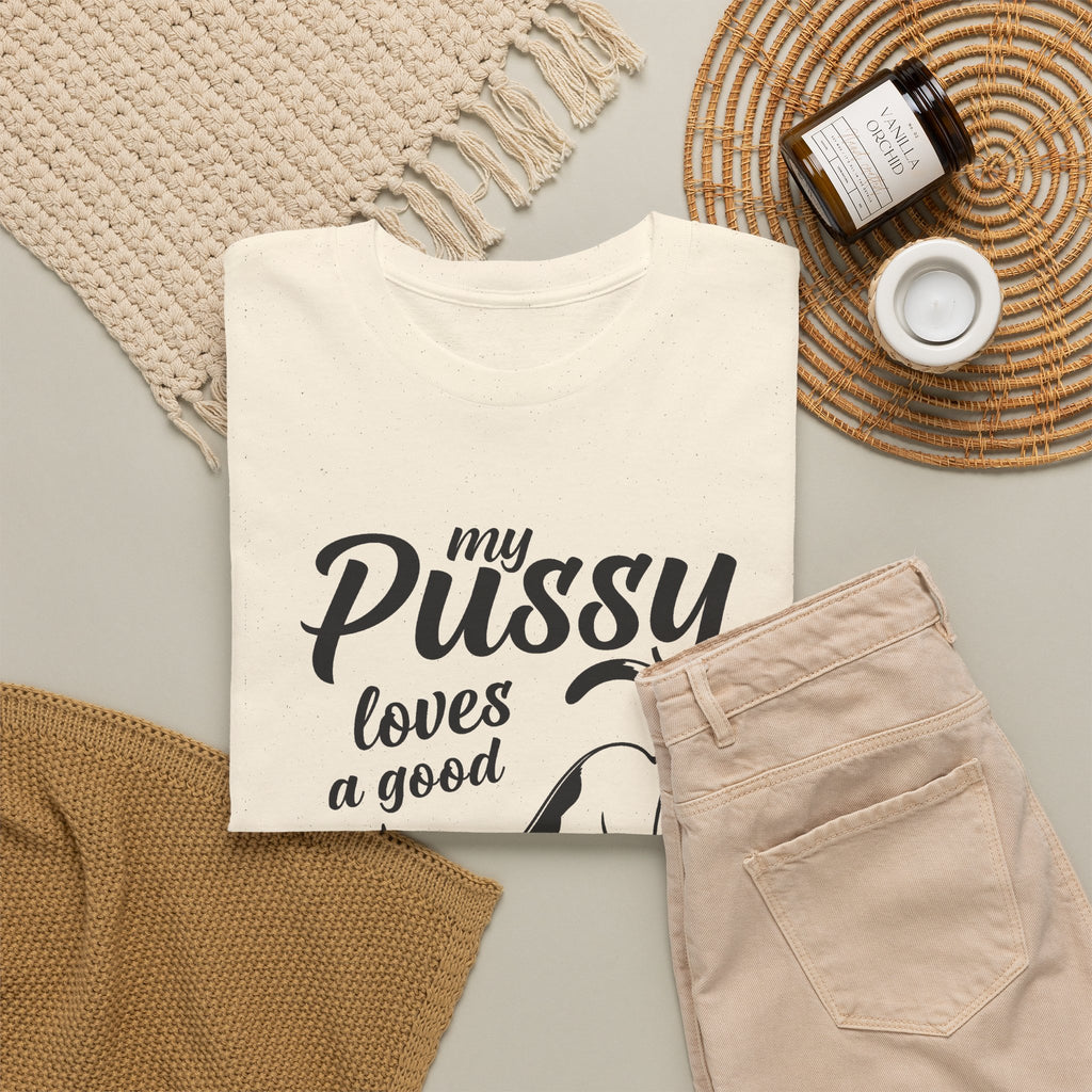 My Pussy Loves A Good Stretch Shirt, Funny Sarcastic Gift For Cat Mom