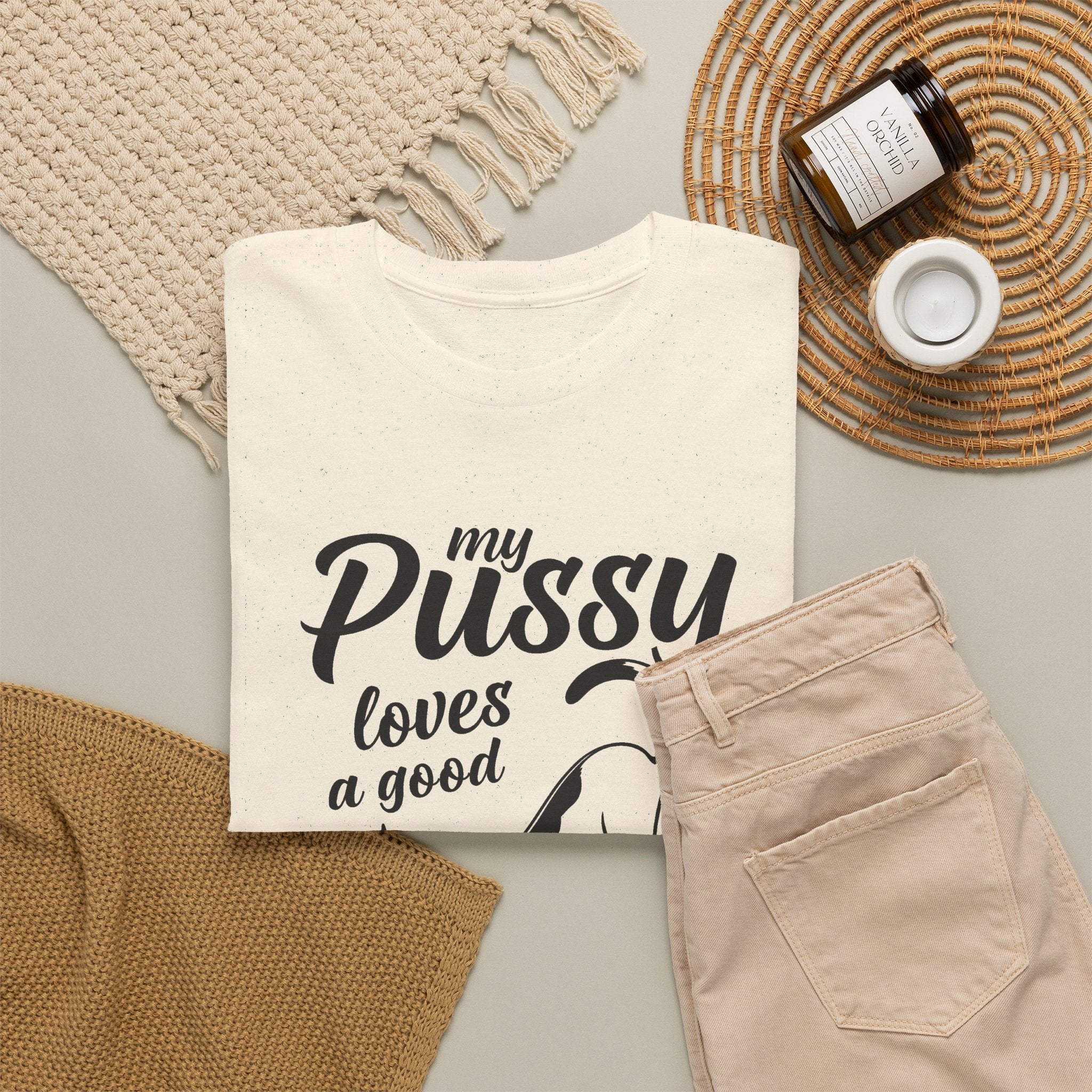 My Pussy Loves A Good Stretch Shirt, Funny Sarcastic Gift For Cat Mom