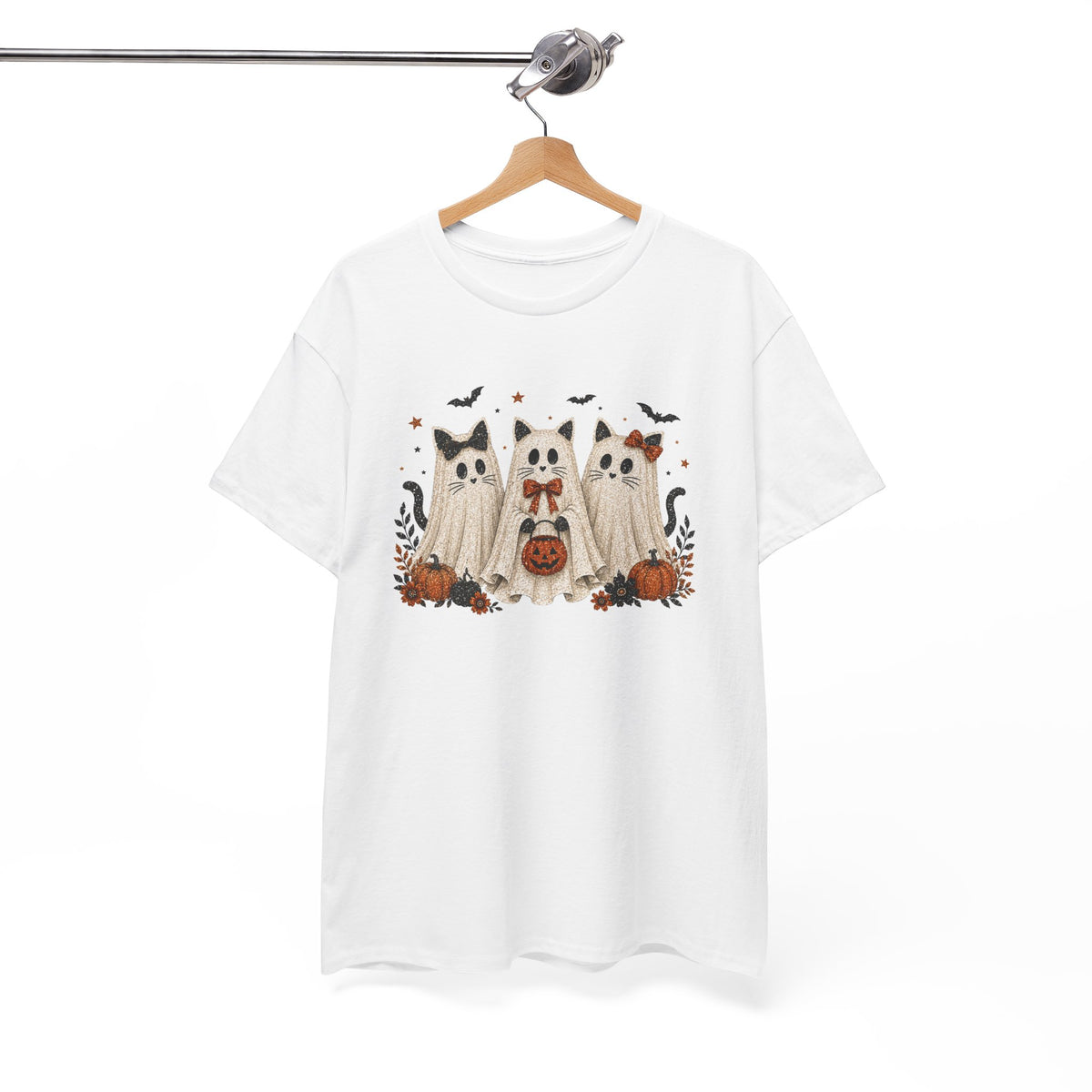 Spooky Season Halloween Ghost Cat Shirt, Funny Sarcastic Gift For Women