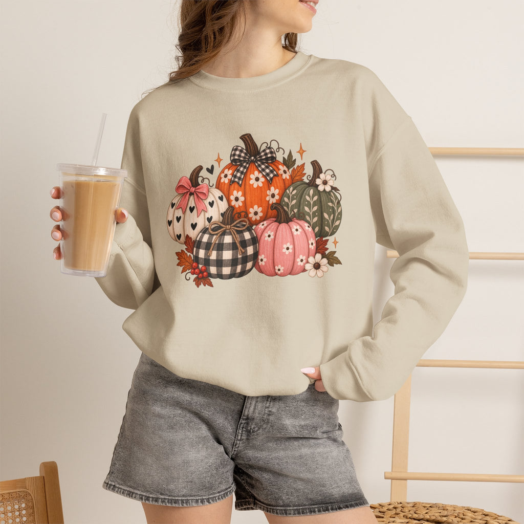 Spooky Season Pumpkin Fall Sweatshirt, Cute Halloween Gift For Women