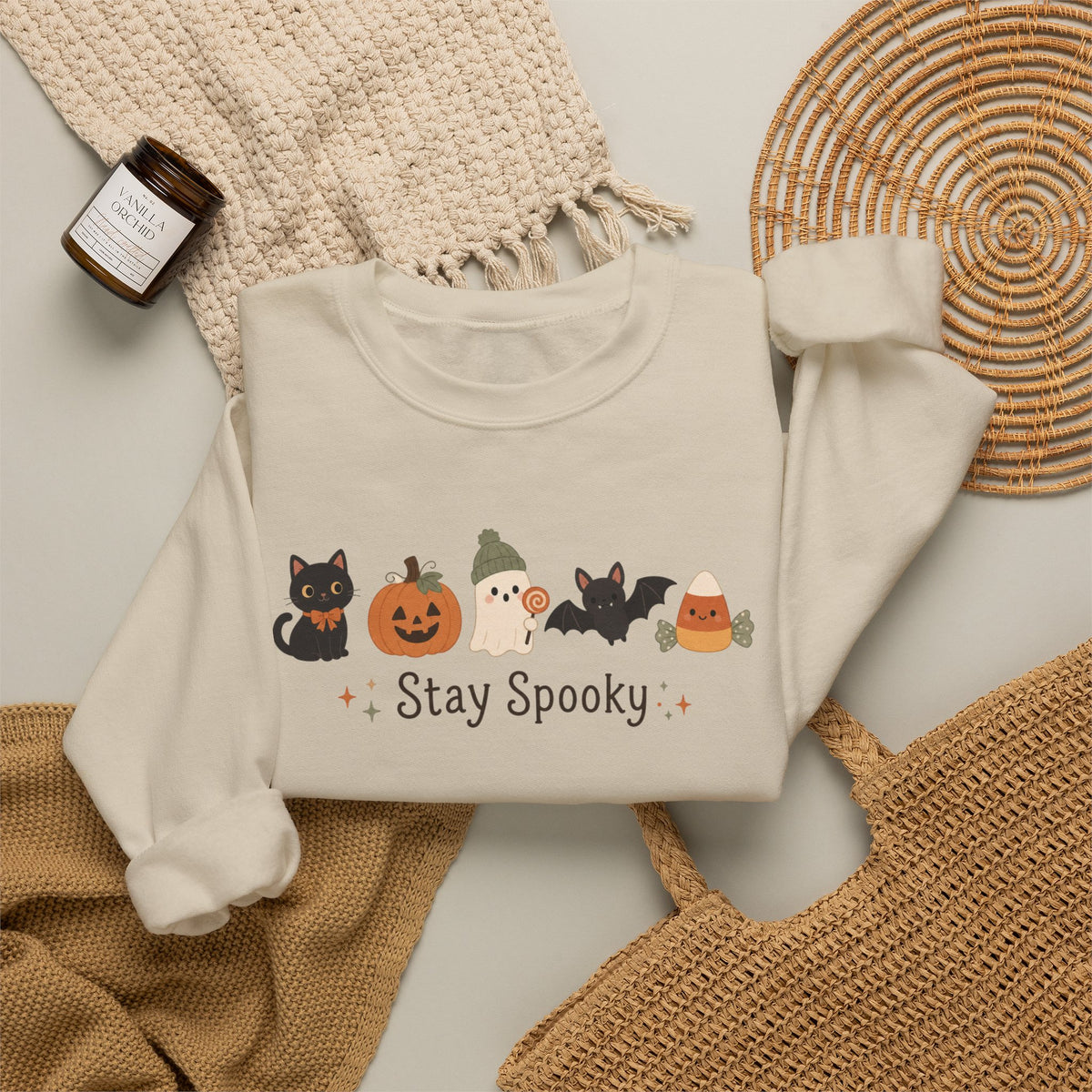 Spooky Season Halloween Ghost Sweatshirt, Funny Sarcastic Gift For Women