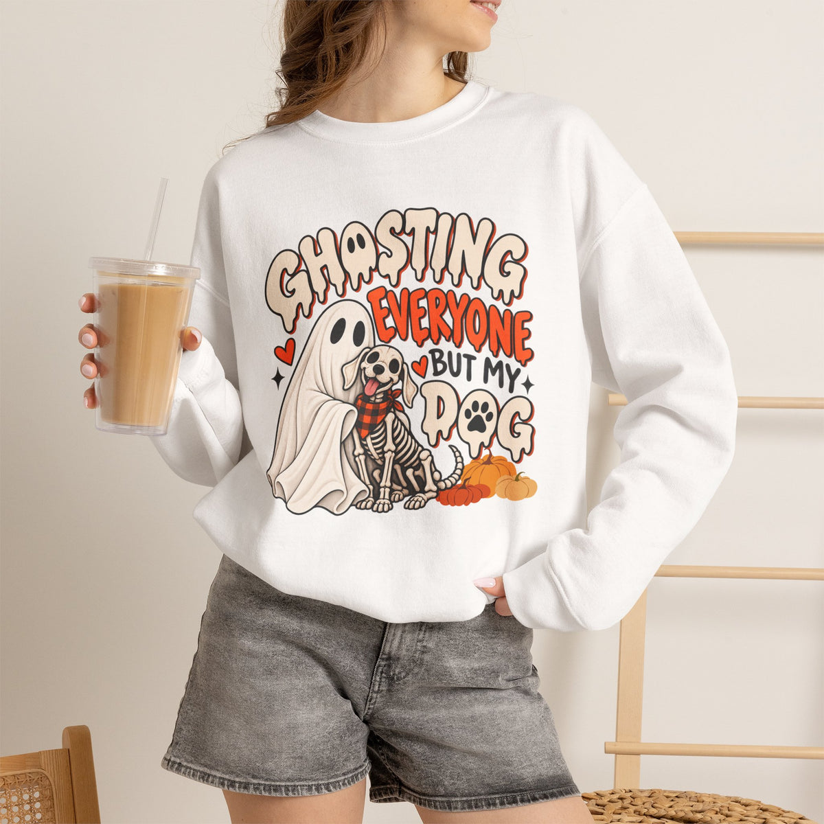 Introvert Dog Mom Halloween Sweatshirt, Funny Sarcastic Gift For Women