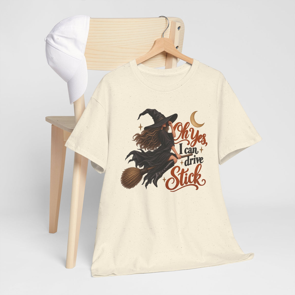 Funny I Can Drive Stick Witch Shirt, Spooky Season Halloween TShirt, Trendy Fall Gift For Women