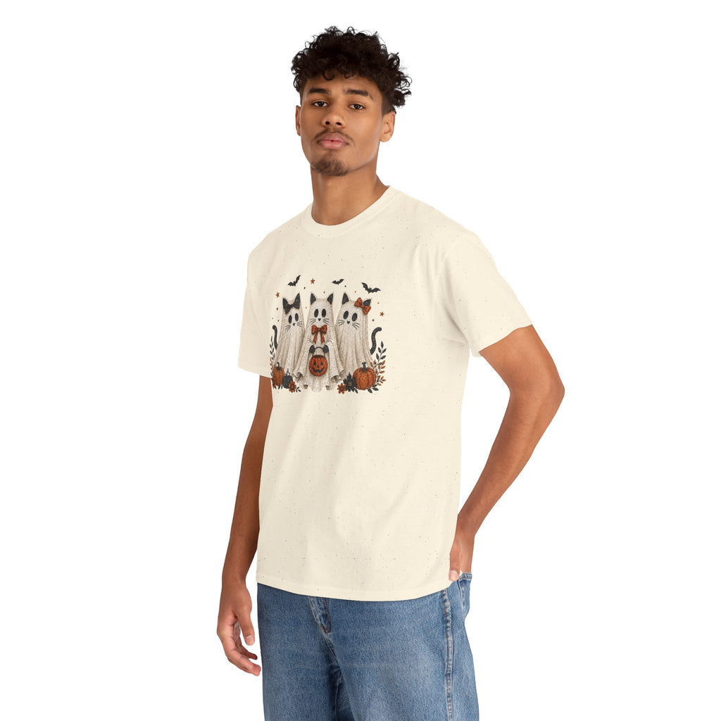 Spooky Season Halloween Ghost Cat Shirt, Funny Sarcastic Gift For Women