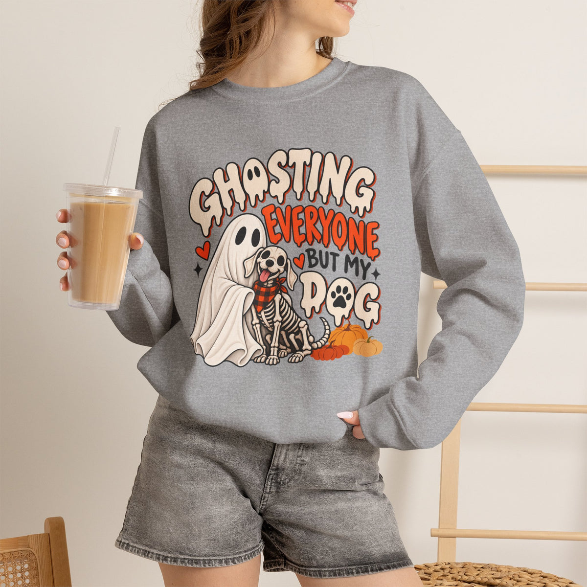 Introvert Dog Mom Halloween Sweatshirt, Funny Sarcastic Gift For Women