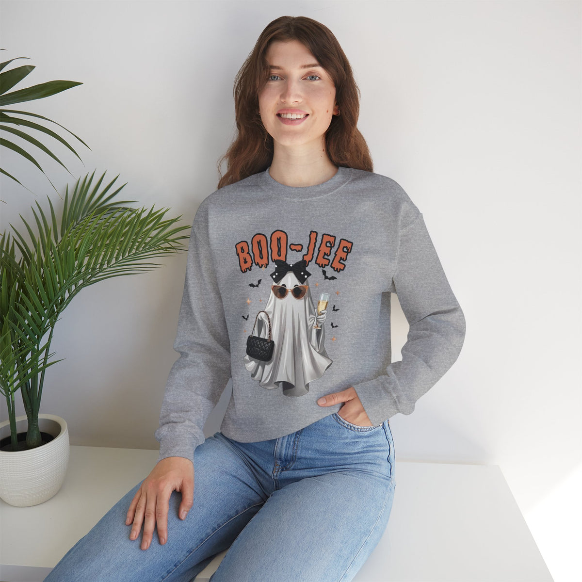 Spooky Season Halloween Boojee Ghost Sweatshirt, Funny Trick Or Treat Shirt For Women