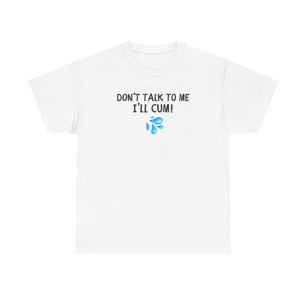 Don't Talk To Me, I'll Cum Shirt, Funny Sarcastic Gag Gift For Men