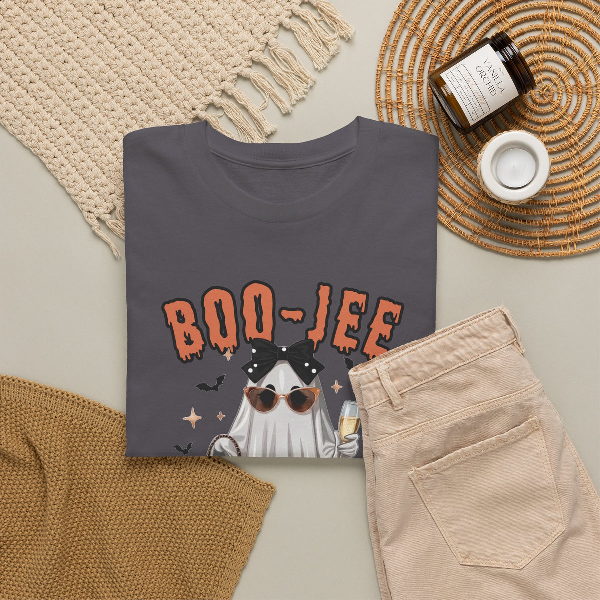 Boo-Jee Halloween Ghost Shirt, Funny Sarcastic Gift For Women