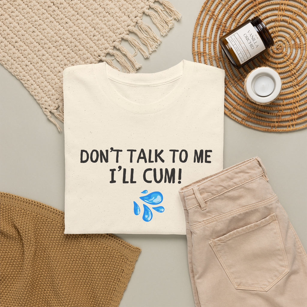 Don't Talk To Me, I'll Cum Shirt, Funny Sarcastic Gag Gift For Men