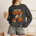 Spooky Vibes Halloween Ghost Sweatshirt, Tis The Season Shirt For Women