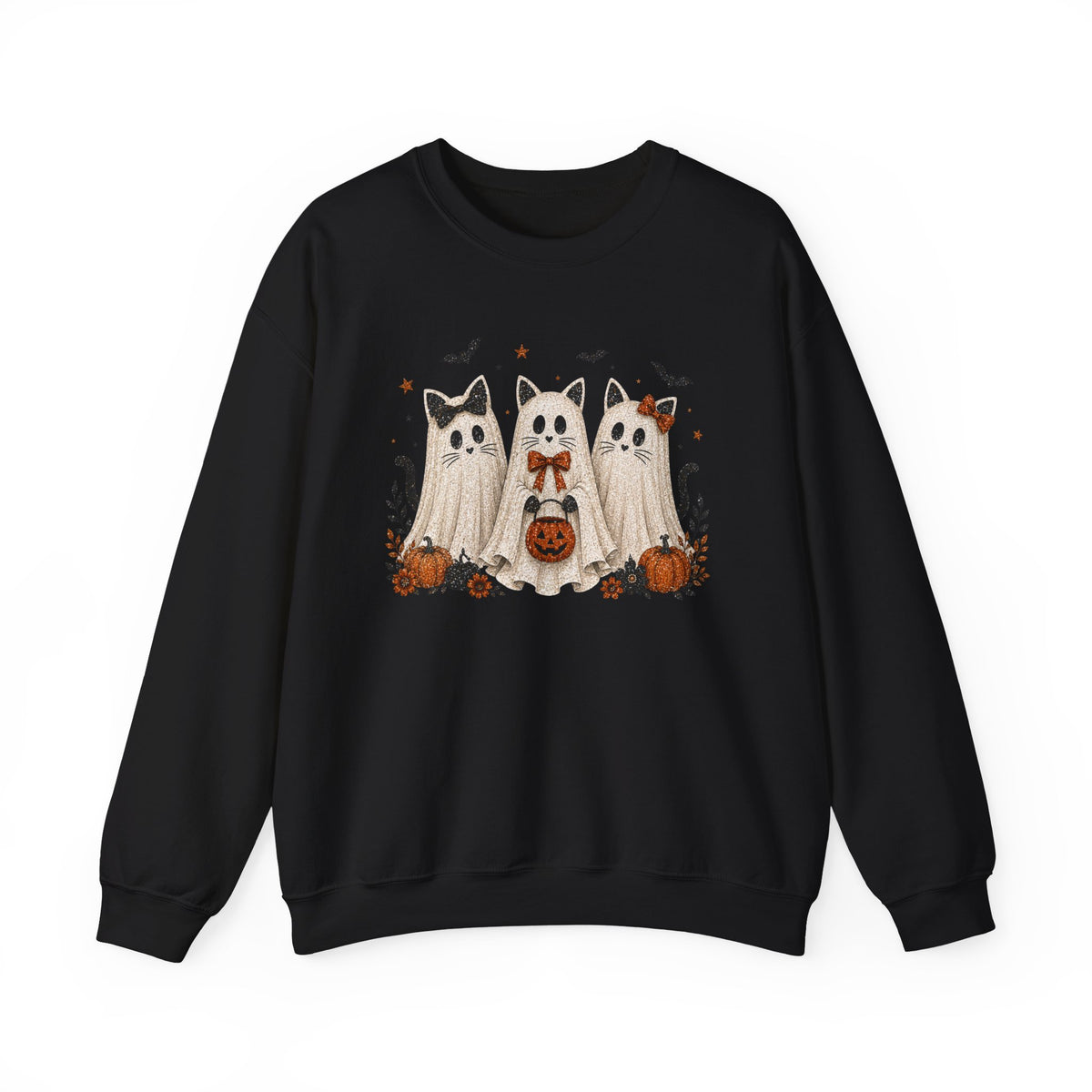 Spooky Season Halloween Ghost Sweatshirt, Funny Trick Or Treat Shirt For Women