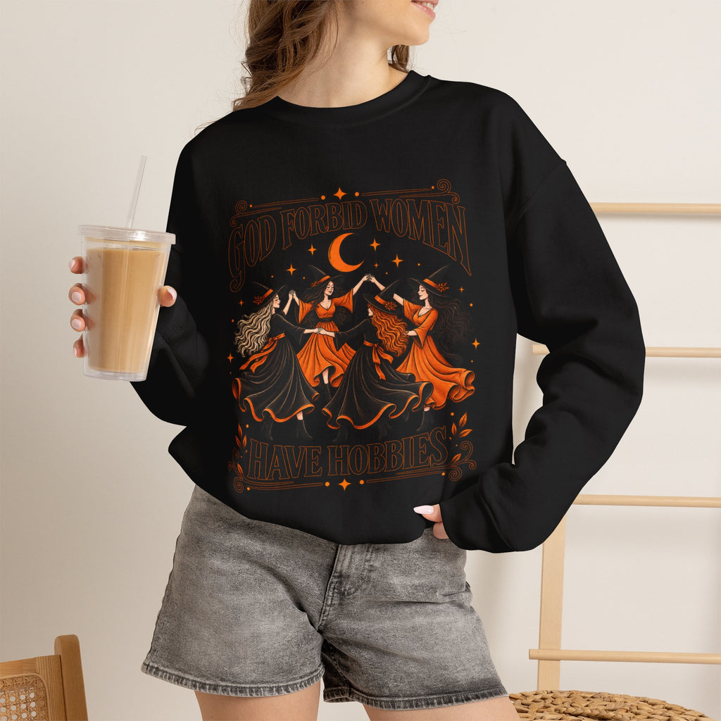 Spooky Season Halloween Witchy Sweatshirt, Funny Feminist Witch Gift For Women