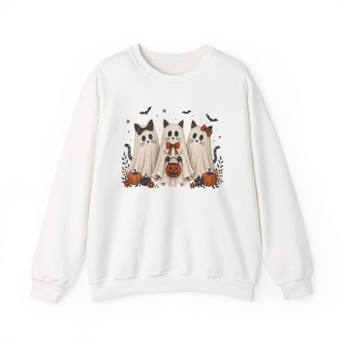 Spooky Season Halloween Ghost Sweatshirt, Funny Trick Or Treat Shirt For Women