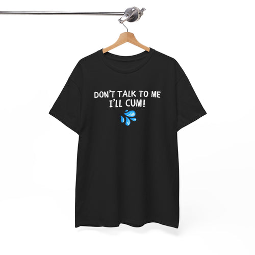 Don't Talk To Me, I'll Cum Shirt, Funny Sarcastic Gag Gift For Men