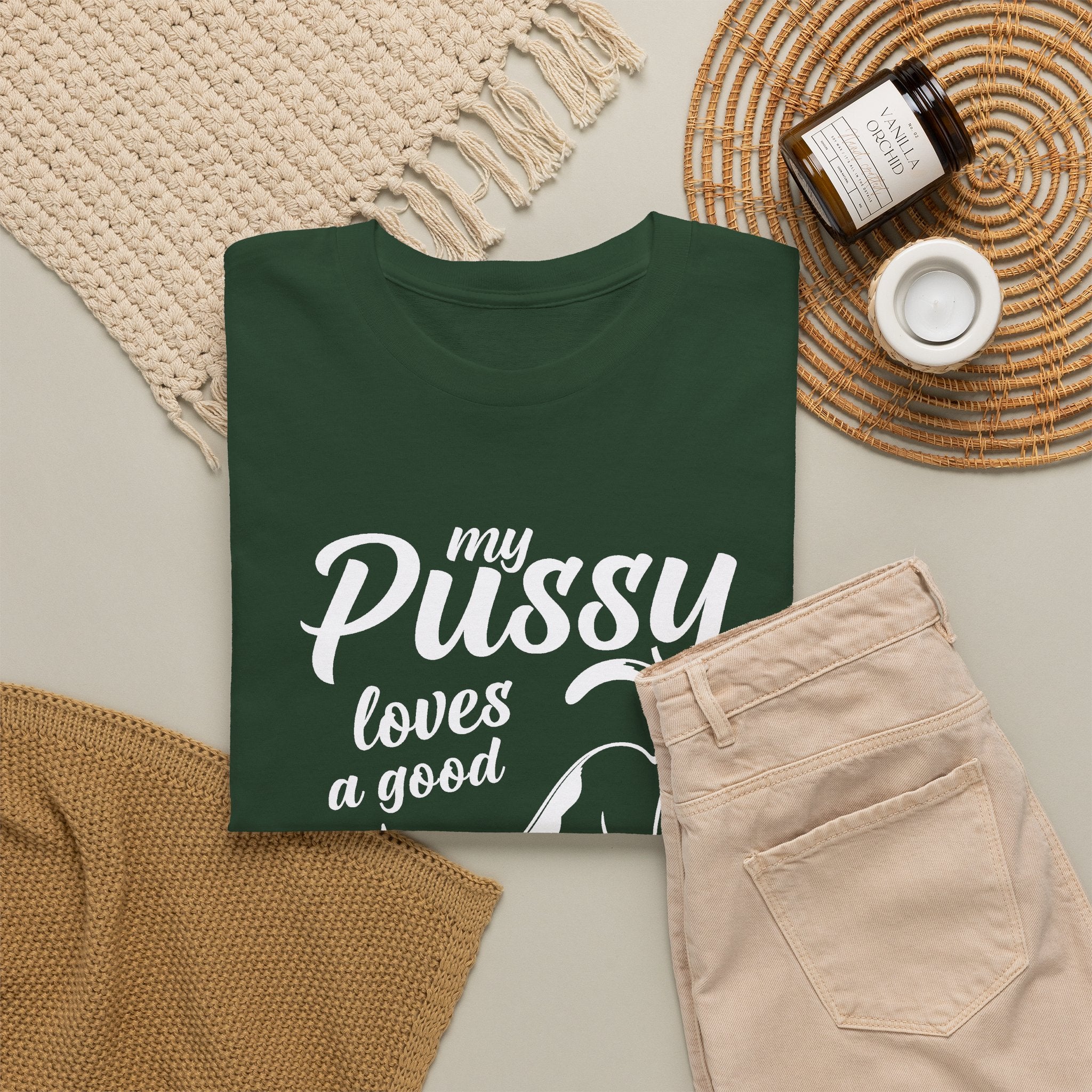My Pussy Loves A Good Stretch Shirt, Funny Sarcastic Gift For Cat Mom