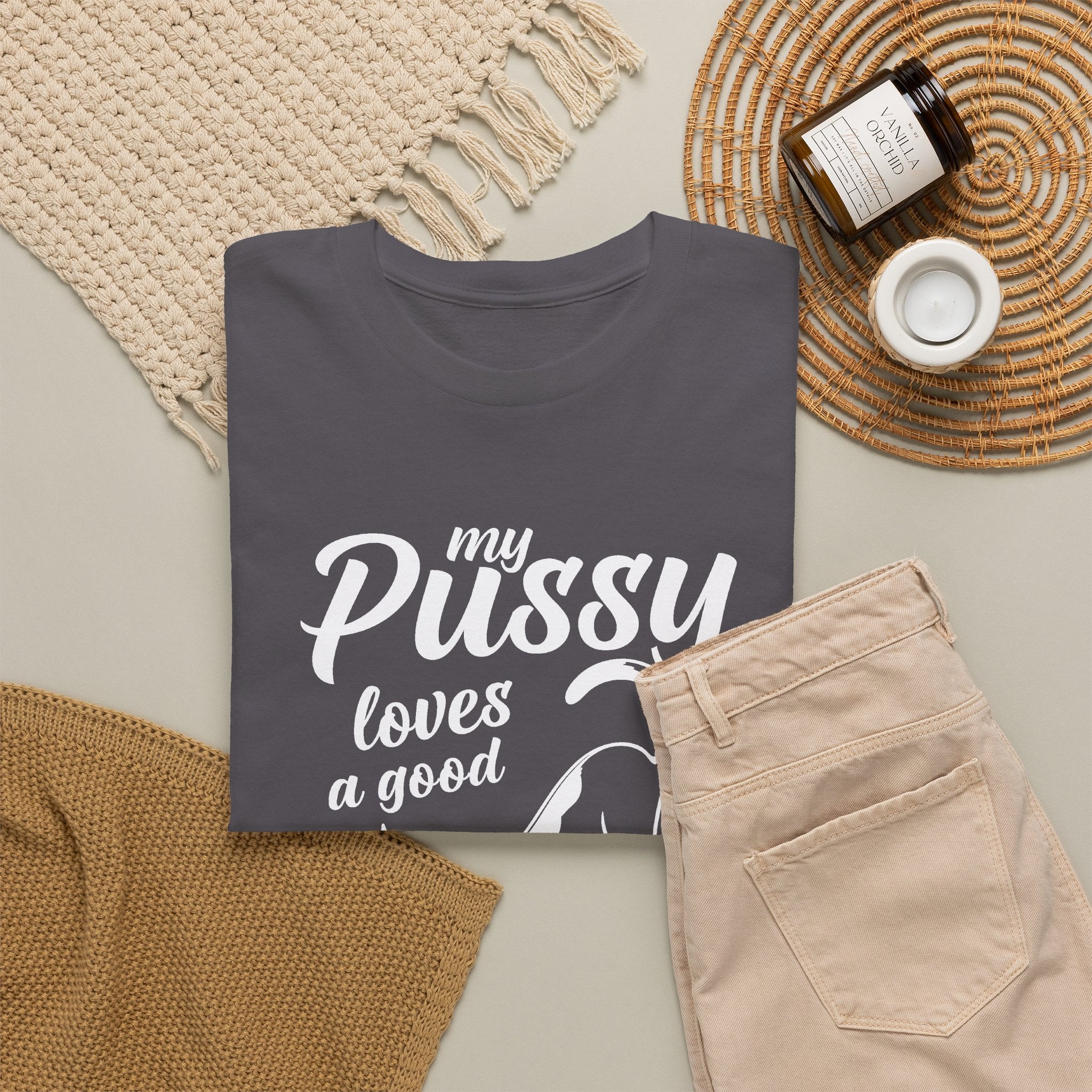My Pussy Loves A Good Stretch Shirt, Funny Sarcastic Gift For Cat Mom