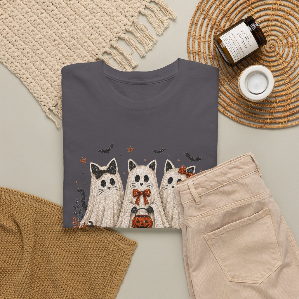 Spooky Season Halloween Ghost Cat Shirt, Funny Sarcastic Gift For Women