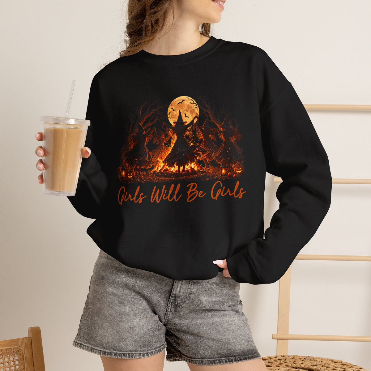 Spooky Season Halloween Witchy Sweatshirt, Funny Feminist Witch Gift For Women