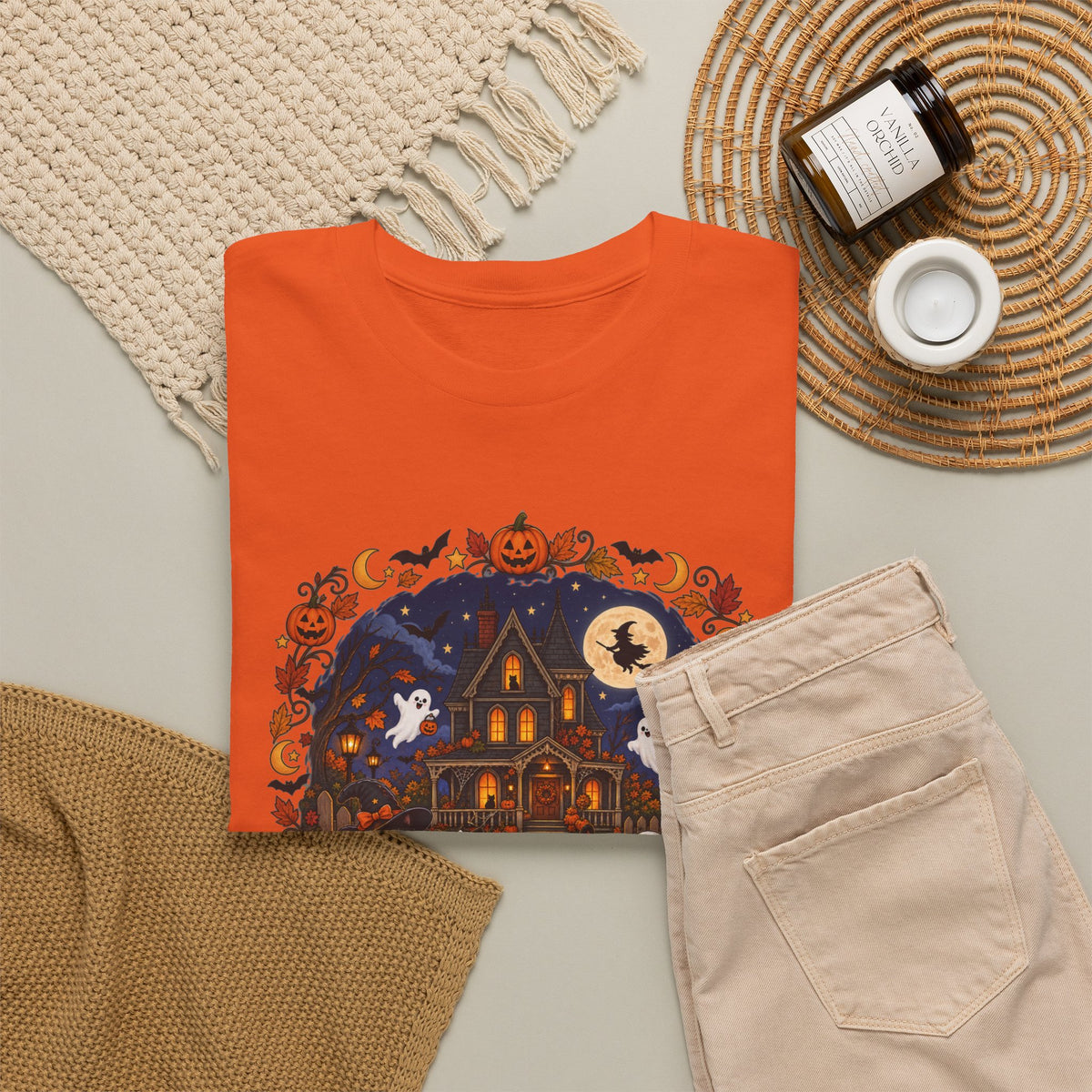Spooky Season Halloween Ghost Cat Shirt, Funny Trick Or Treat Gift For Women