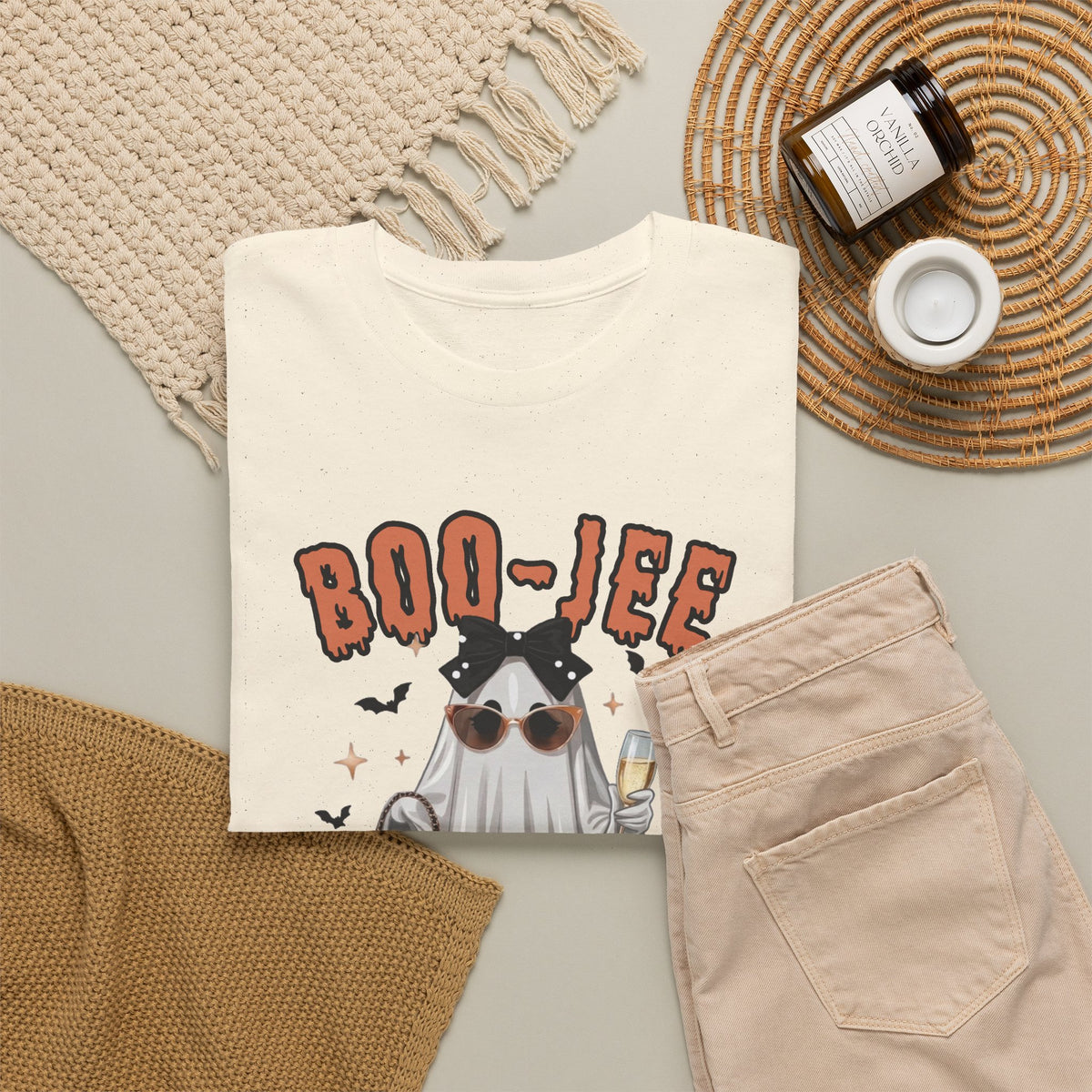 Boo-Jee Halloween Ghost Shirt, Funny Sarcastic Gift For Women
