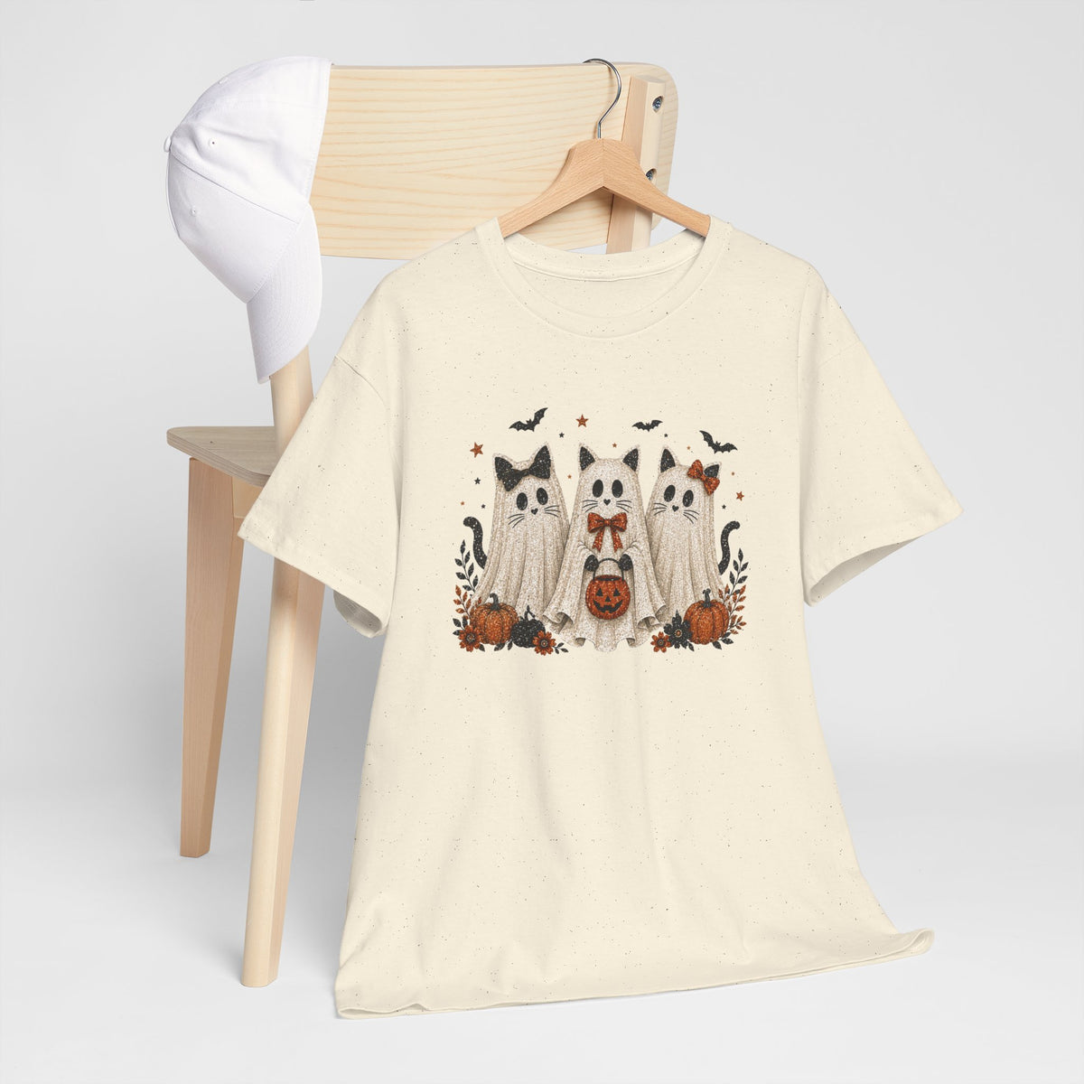 Spooky Season Halloween Ghost Cat Shirt, Funny Sarcastic Gift For Women