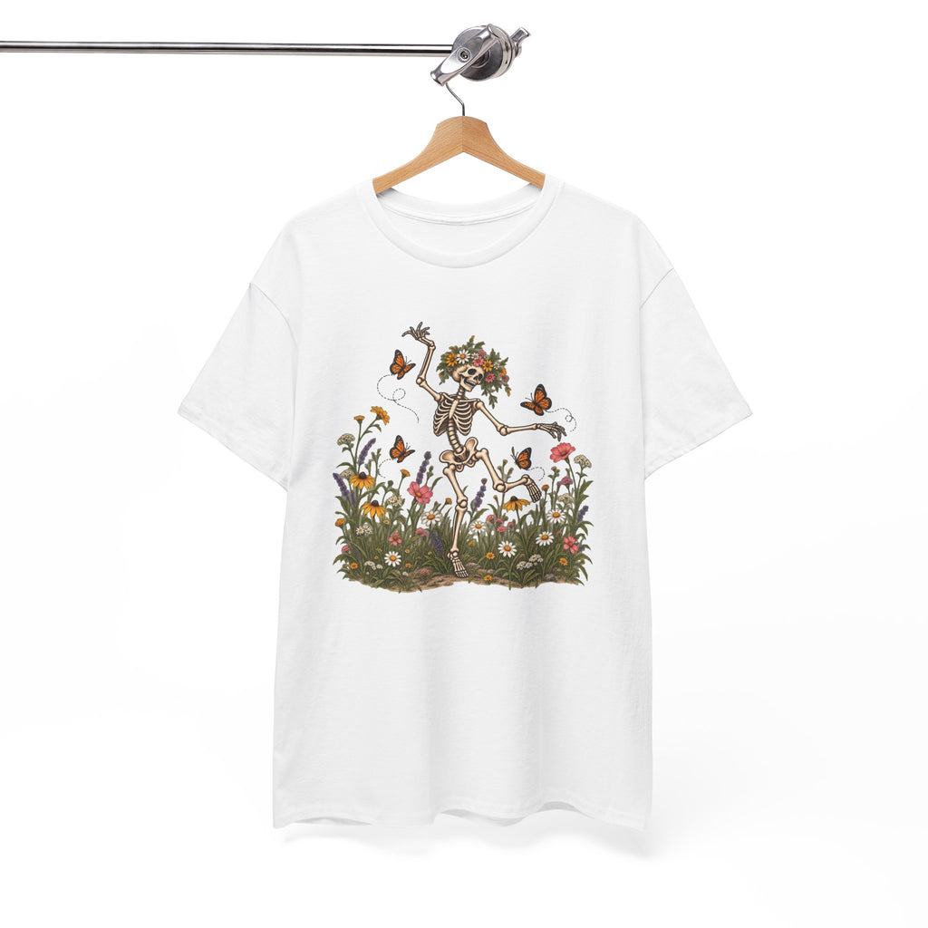 Spooky Season Floral Halloween Skeleton Shirt, Funny Fall Gift For Women
