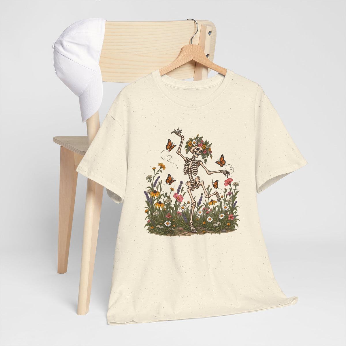 Spooky Season Floral Halloween Skeleton Shirt, Funny Fall Gift For Women