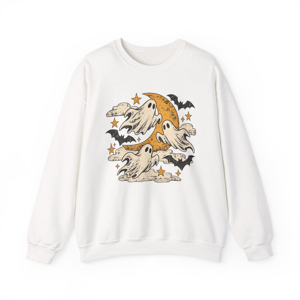 Spooky Season Halloween Ghost Sweatshirt, Fall Bat Gift For Women