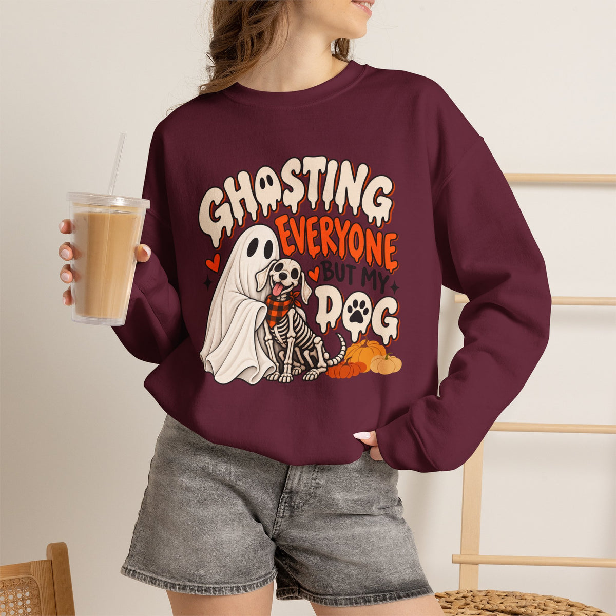 Introvert Dog Mom Halloween Sweatshirt, Funny Sarcastic Gift For Women