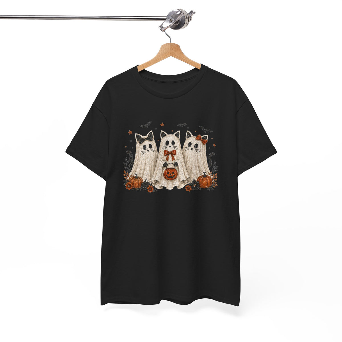 Spooky Season Halloween Ghost Cat Shirt, Funny Sarcastic Gift For Women