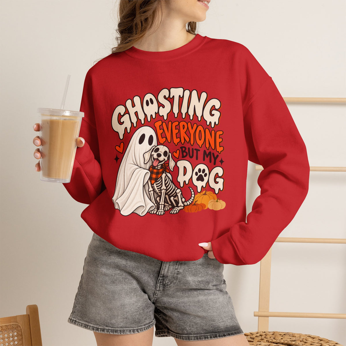 Introvert Dog Mom Halloween Sweatshirt, Funny Sarcastic Gift For Women
