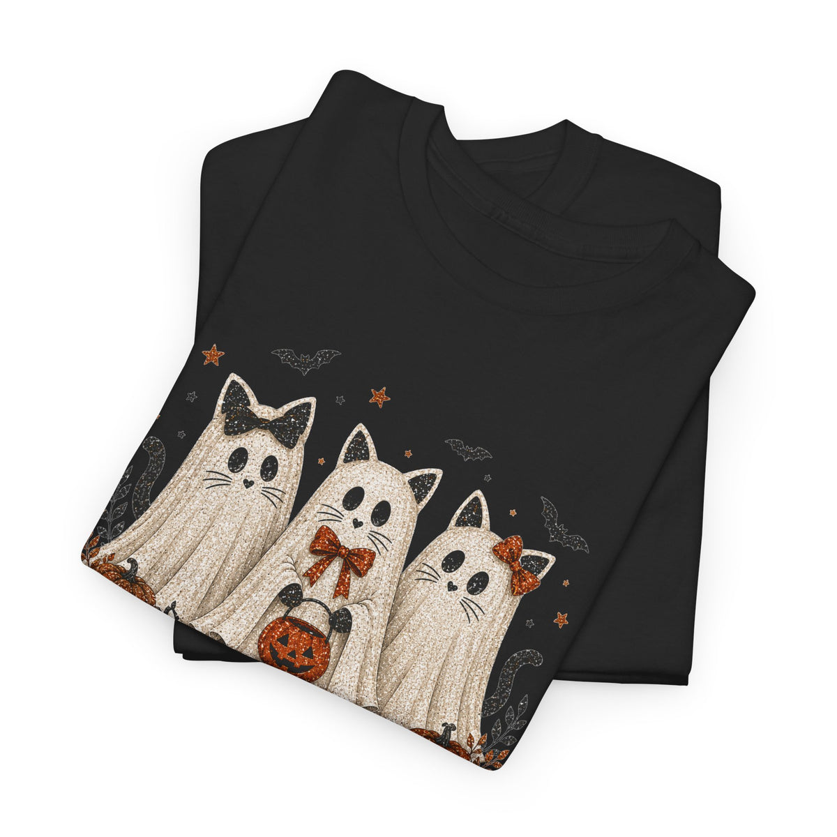 Spooky Season Halloween Ghost Cat Shirt, Funny Sarcastic Gift For Women